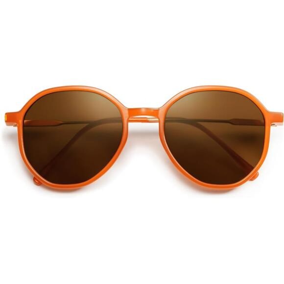 Women's Hexagon Round Sunglasses Trendy Inspired Designer Style Big Shades
